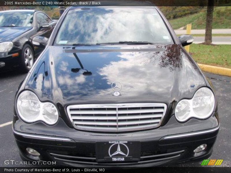 Black / Black 2005 Mercedes-Benz C 240 4Matic Sedan