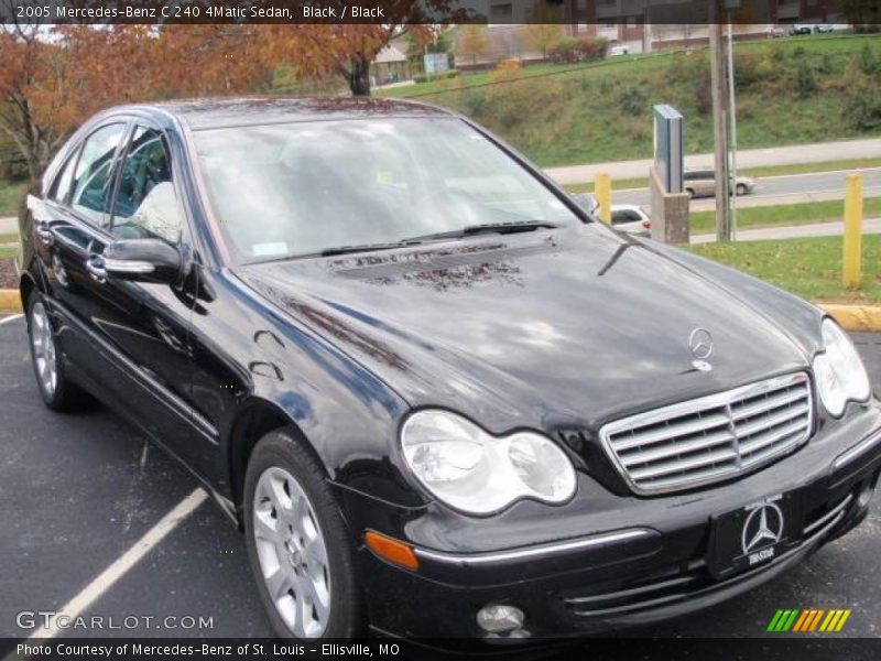 Black / Black 2005 Mercedes-Benz C 240 4Matic Sedan