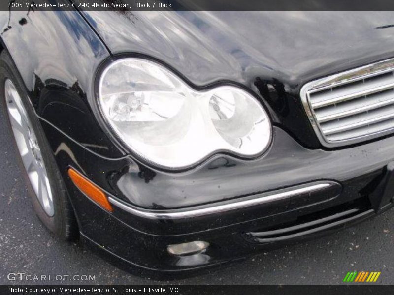 Black / Black 2005 Mercedes-Benz C 240 4Matic Sedan