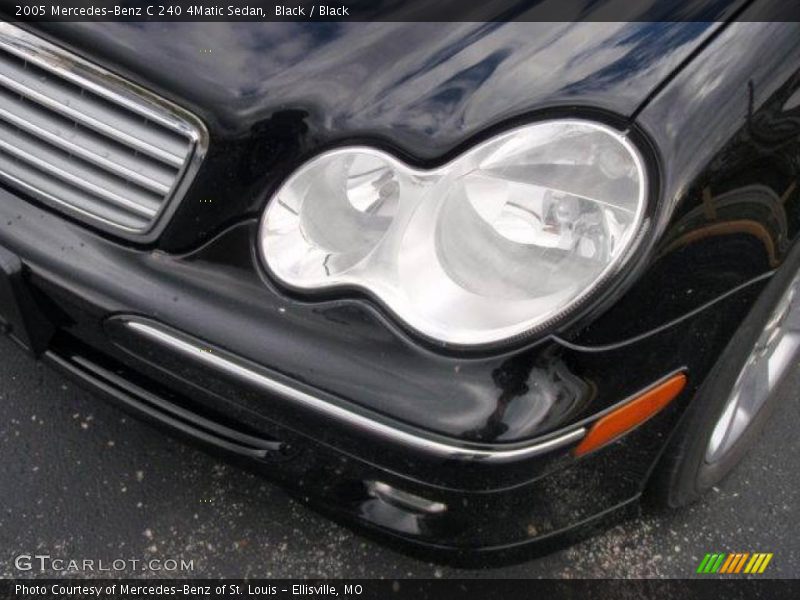 Black / Black 2005 Mercedes-Benz C 240 4Matic Sedan