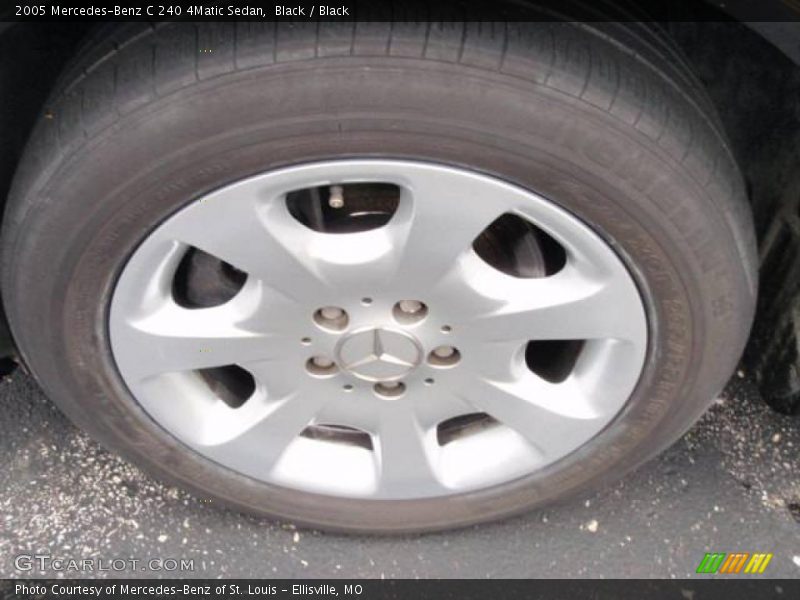 Black / Black 2005 Mercedes-Benz C 240 4Matic Sedan