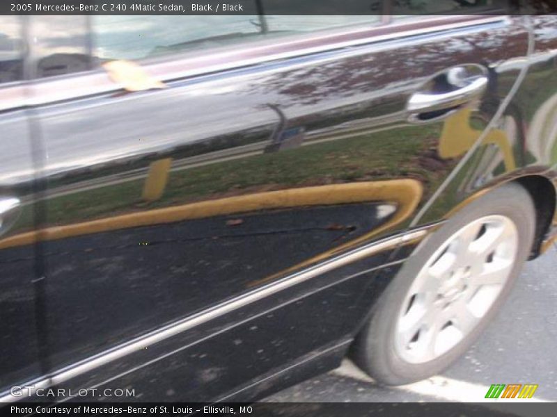 Black / Black 2005 Mercedes-Benz C 240 4Matic Sedan