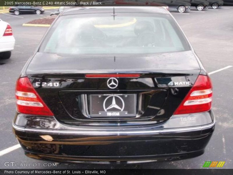 Black / Black 2005 Mercedes-Benz C 240 4Matic Sedan