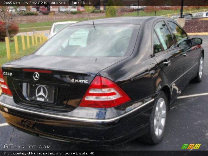 Black / Black 2005 Mercedes-Benz C 240 4Matic Sedan