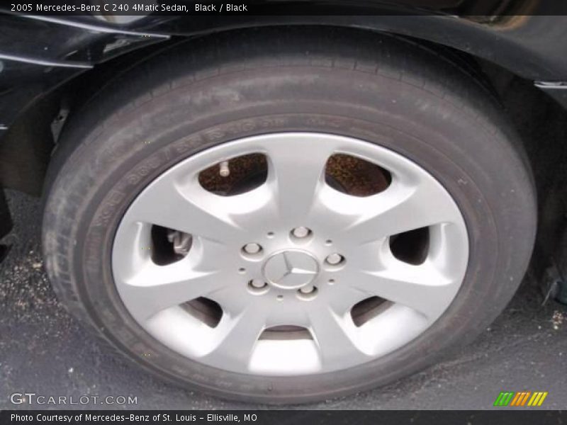 Black / Black 2005 Mercedes-Benz C 240 4Matic Sedan