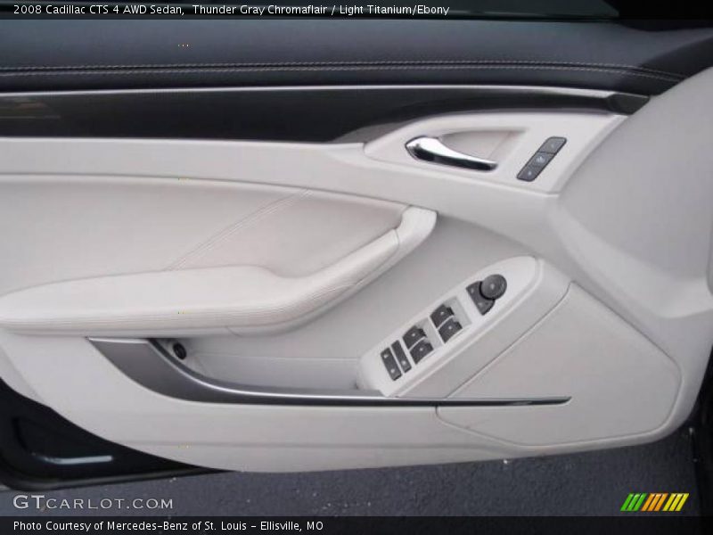 Thunder Gray Chromaflair / Light Titanium/Ebony 2008 Cadillac CTS 4 AWD Sedan