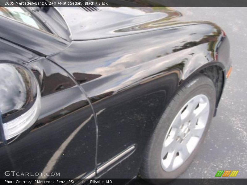 Black / Black 2005 Mercedes-Benz C 240 4Matic Sedan