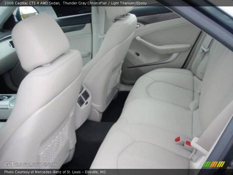 Thunder Gray Chromaflair / Light Titanium/Ebony 2008 Cadillac CTS 4 AWD Sedan