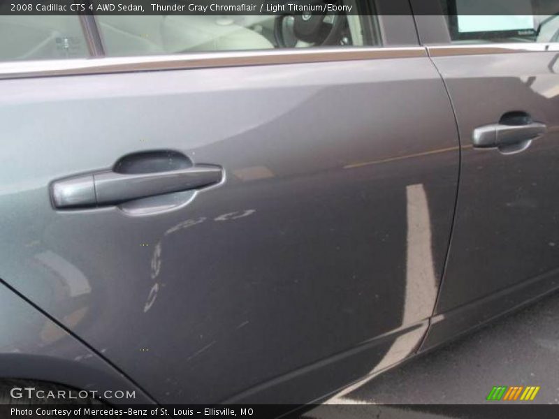 Thunder Gray Chromaflair / Light Titanium/Ebony 2008 Cadillac CTS 4 AWD Sedan