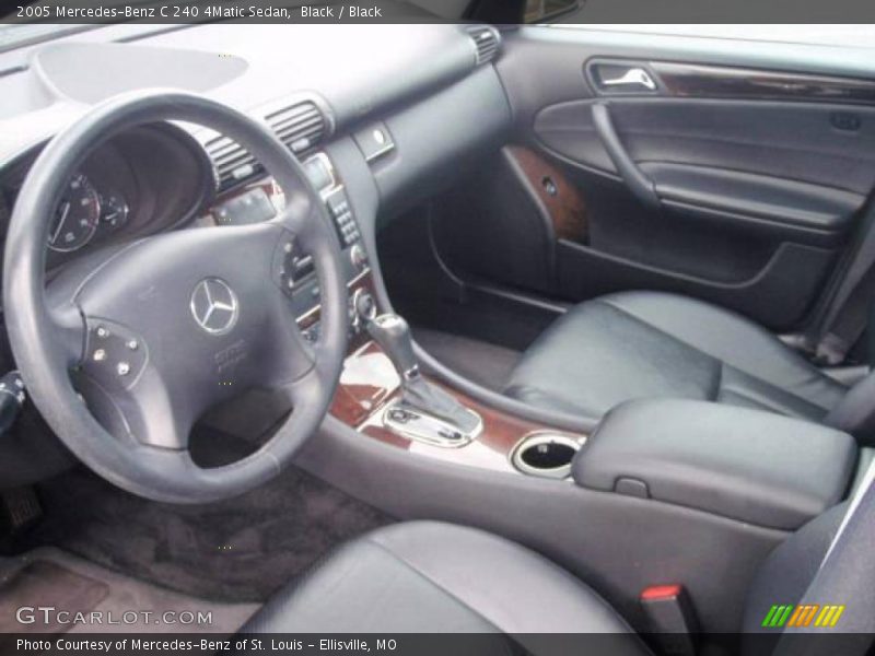 Black / Black 2005 Mercedes-Benz C 240 4Matic Sedan
