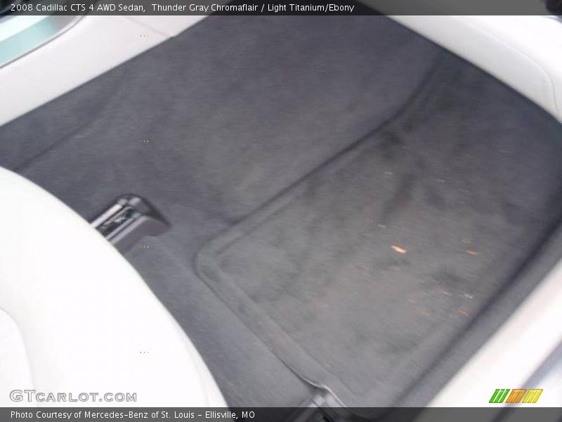Thunder Gray Chromaflair / Light Titanium/Ebony 2008 Cadillac CTS 4 AWD Sedan