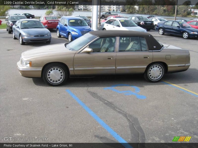 Gold Firemist / Camel 1999 Cadillac DeVille Sedan