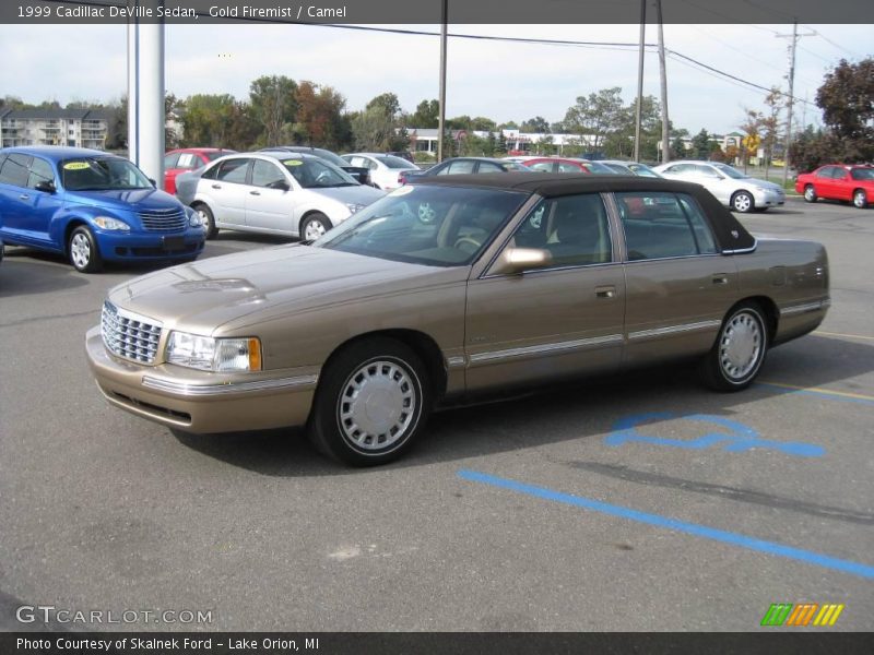 Gold Firemist / Camel 1999 Cadillac DeVille Sedan