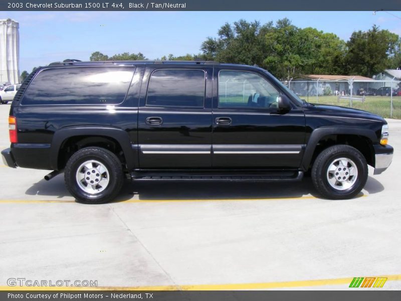 Black / Tan/Neutral 2003 Chevrolet Suburban 1500 LT 4x4