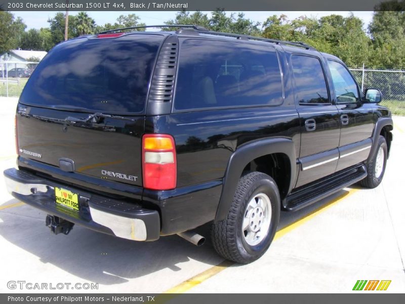 Black / Tan/Neutral 2003 Chevrolet Suburban 1500 LT 4x4