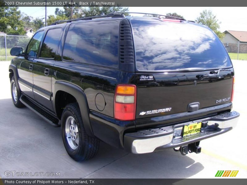 Black / Tan/Neutral 2003 Chevrolet Suburban 1500 LT 4x4