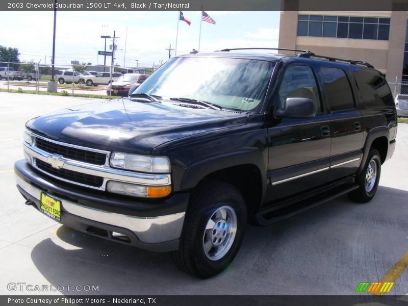 Black / Tan/Neutral 2003 Chevrolet Suburban 1500 LT 4x4