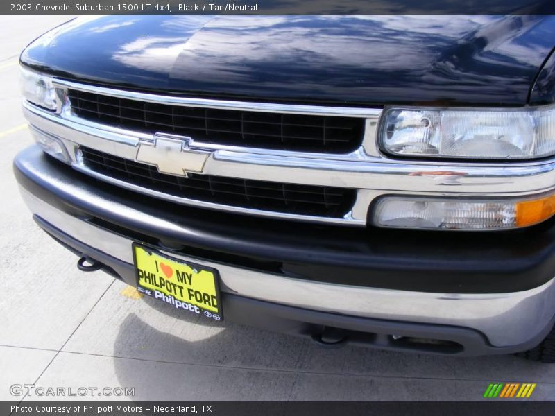 Black / Tan/Neutral 2003 Chevrolet Suburban 1500 LT 4x4