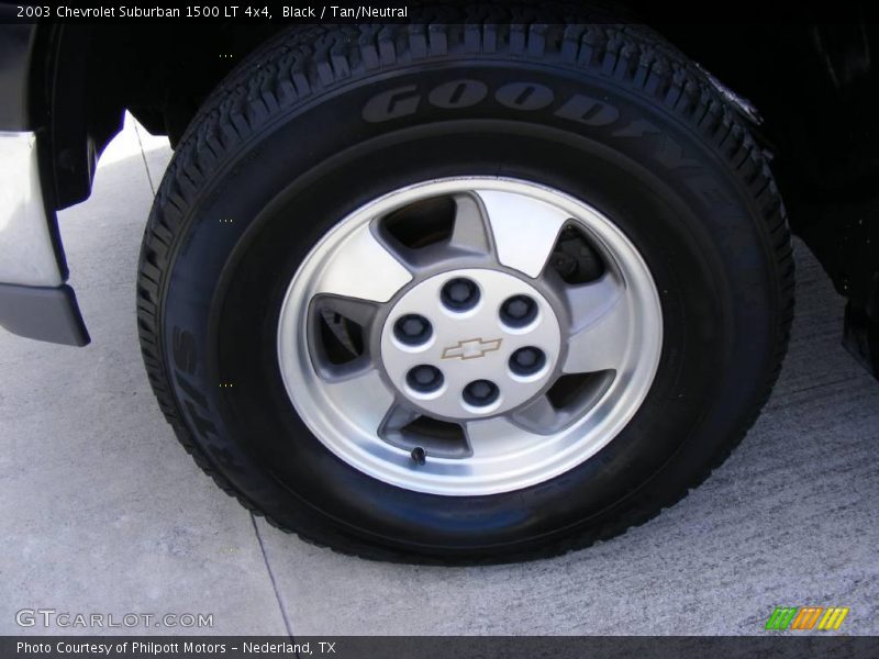 Black / Tan/Neutral 2003 Chevrolet Suburban 1500 LT 4x4