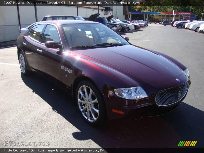 Bordeaux Pontevecchio (Dark Red Metallic) / Avorio 2007 Maserati Quattroporte Executive GT