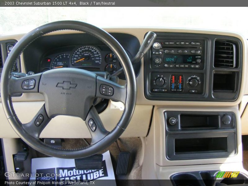 Black / Tan/Neutral 2003 Chevrolet Suburban 1500 LT 4x4