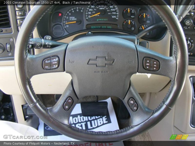 Black / Tan/Neutral 2003 Chevrolet Suburban 1500 LT 4x4