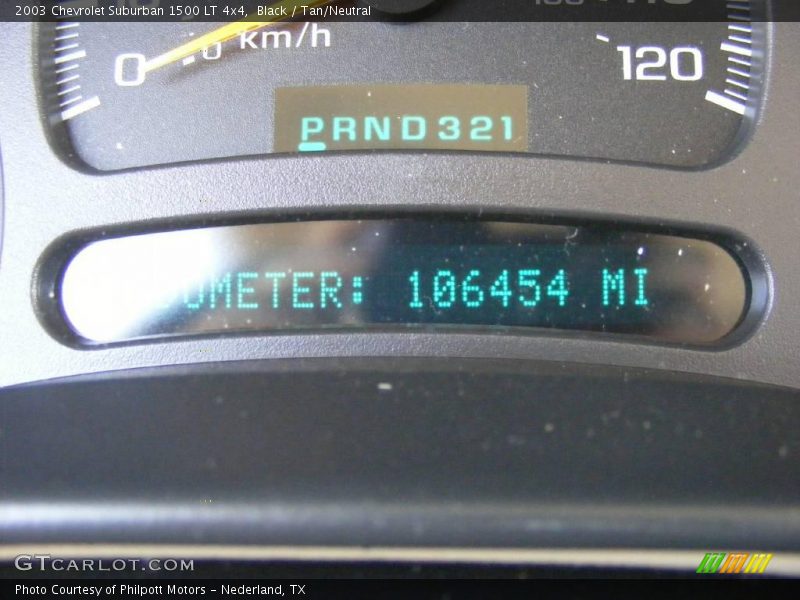 Black / Tan/Neutral 2003 Chevrolet Suburban 1500 LT 4x4