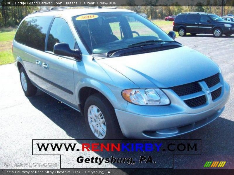 Butane Blue Pearl / Navy Blue 2003 Dodge Grand Caravan Sport