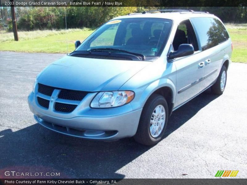 Butane Blue Pearl / Navy Blue 2003 Dodge Grand Caravan Sport