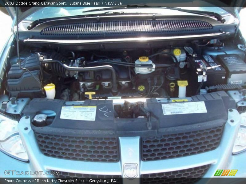 Butane Blue Pearl / Navy Blue 2003 Dodge Grand Caravan Sport
