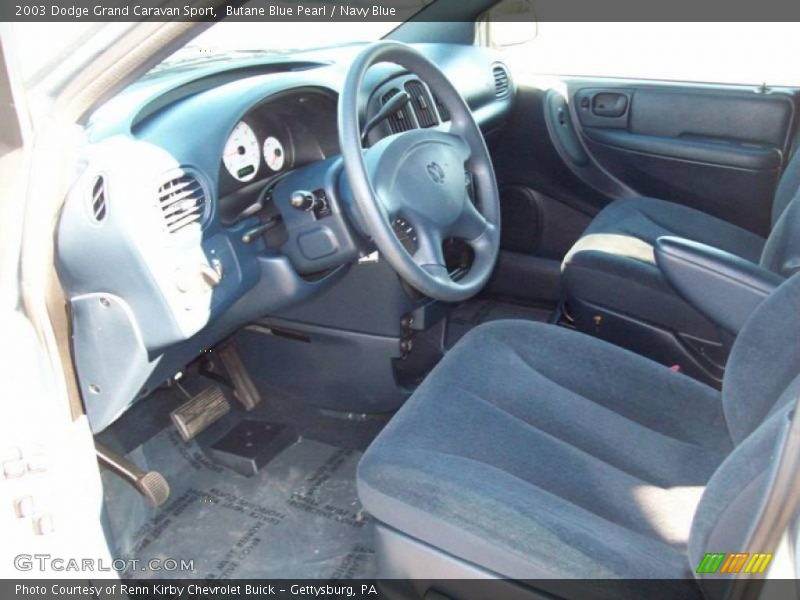 Butane Blue Pearl / Navy Blue 2003 Dodge Grand Caravan Sport
