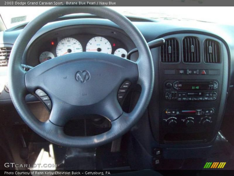 Butane Blue Pearl / Navy Blue 2003 Dodge Grand Caravan Sport