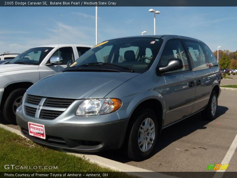 Butane Blue Pearl / Medium Slate Gray 2005 Dodge Caravan SE