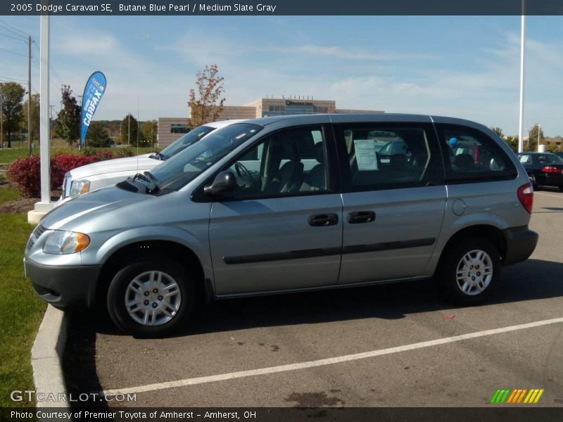 Butane Blue Pearl / Medium Slate Gray 2005 Dodge Caravan SE