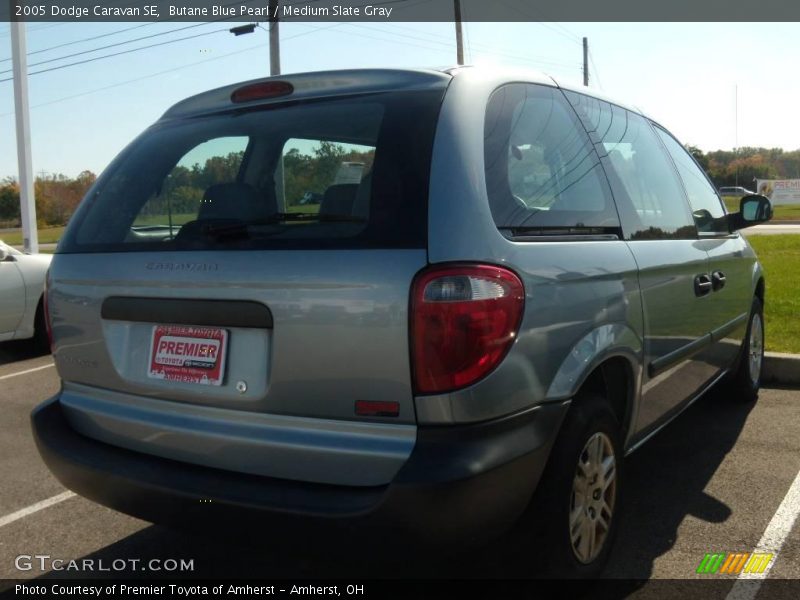 Butane Blue Pearl / Medium Slate Gray 2005 Dodge Caravan SE