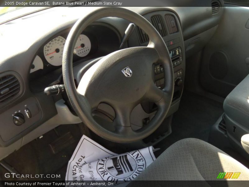 Butane Blue Pearl / Medium Slate Gray 2005 Dodge Caravan SE