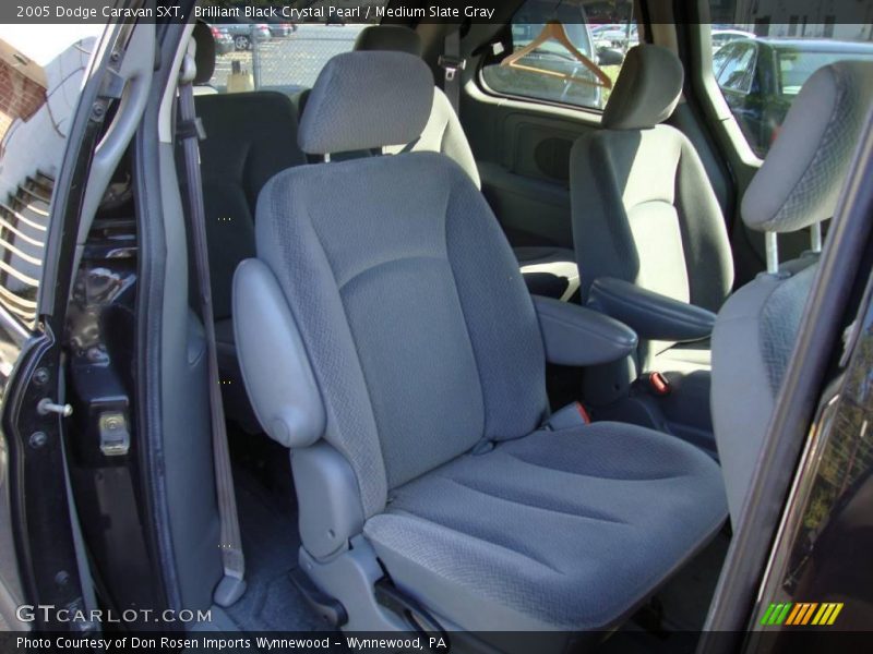 Brilliant Black Crystal Pearl / Medium Slate Gray 2005 Dodge Caravan SXT