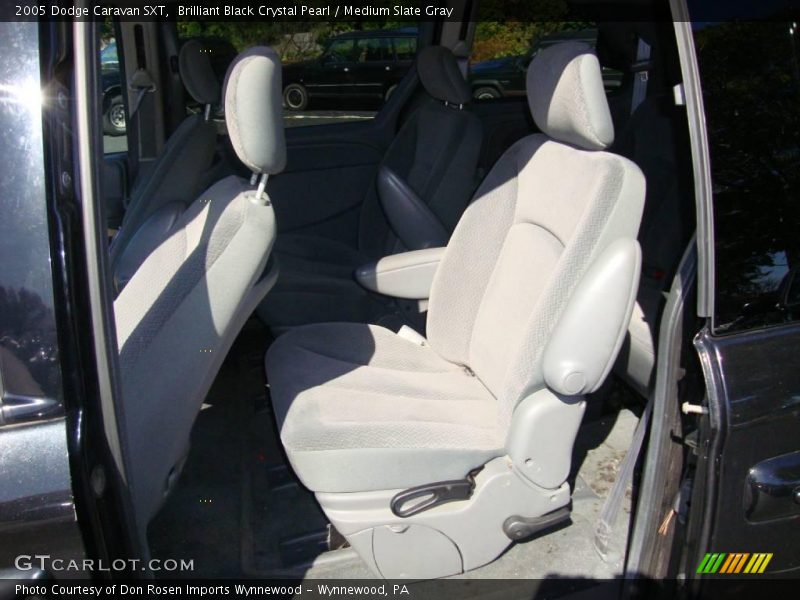 Brilliant Black Crystal Pearl / Medium Slate Gray 2005 Dodge Caravan SXT