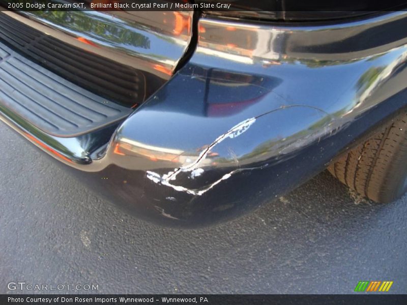 Brilliant Black Crystal Pearl / Medium Slate Gray 2005 Dodge Caravan SXT