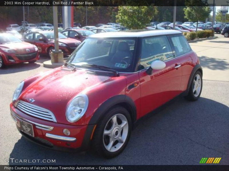 Chili Red / Panther Black 2003 Mini Cooper Hardtop