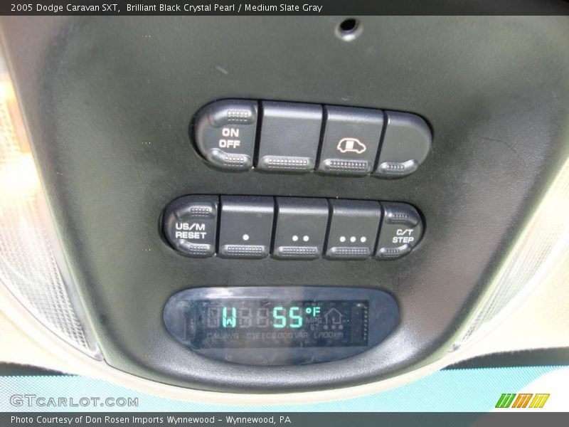 Brilliant Black Crystal Pearl / Medium Slate Gray 2005 Dodge Caravan SXT