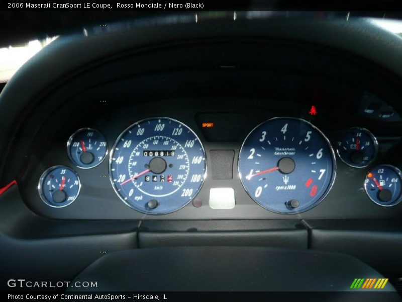 Rosso Mondiale / Nero (Black) 2006 Maserati GranSport LE Coupe