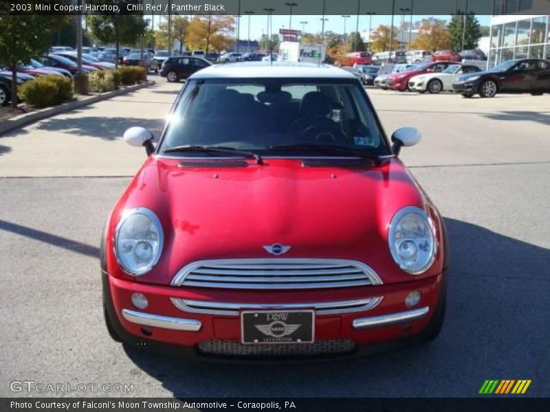 Chili Red / Panther Black 2003 Mini Cooper Hardtop