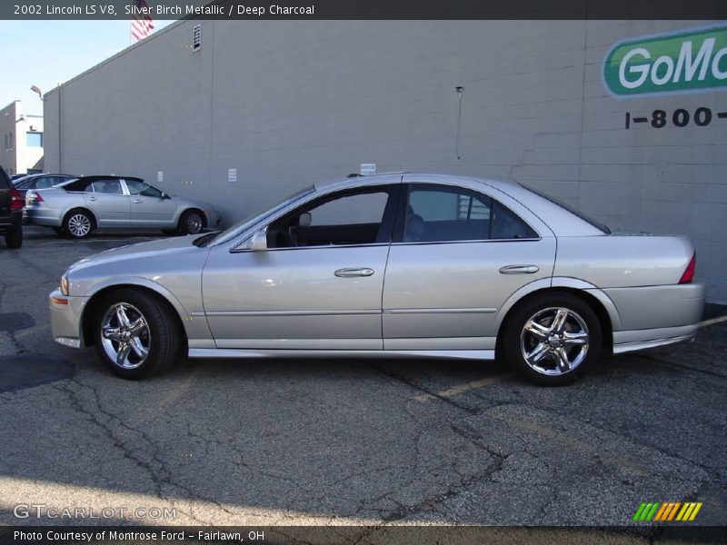 Silver Birch Metallic / Deep Charcoal 2002 Lincoln LS V8
