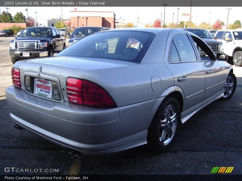Silver Birch Metallic / Deep Charcoal 2002 Lincoln LS V8