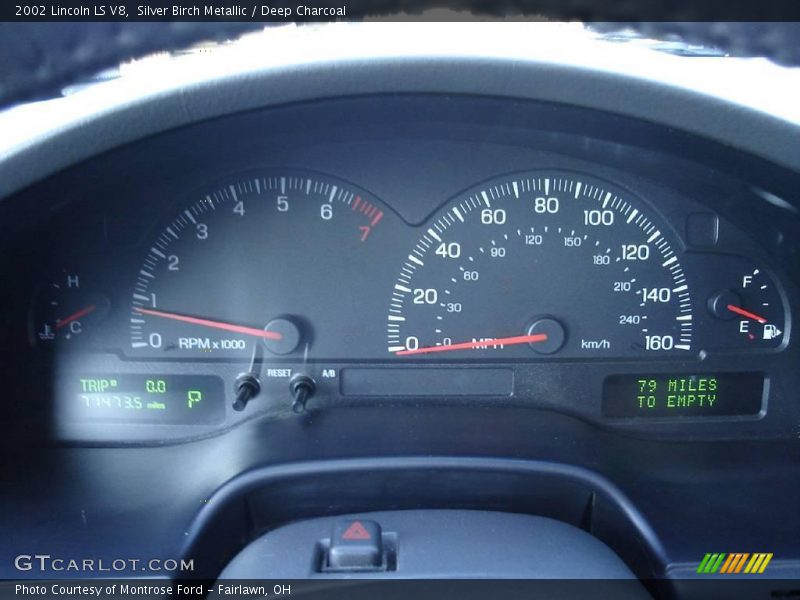 Silver Birch Metallic / Deep Charcoal 2002 Lincoln LS V8