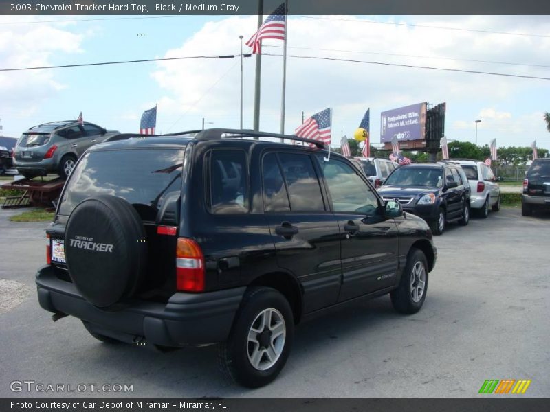 Black / Medium Gray 2003 Chevrolet Tracker Hard Top