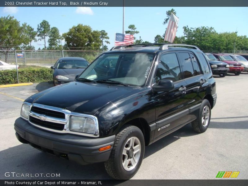 Black / Medium Gray 2003 Chevrolet Tracker Hard Top