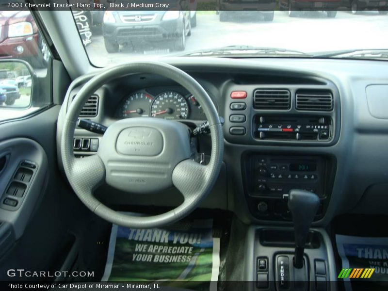 Black / Medium Gray 2003 Chevrolet Tracker Hard Top