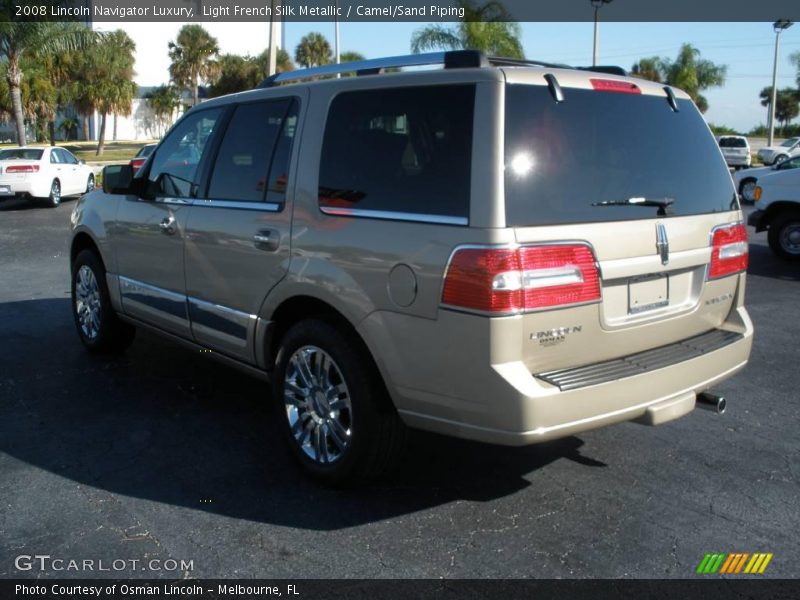 Light French Silk Metallic / Camel/Sand Piping 2008 Lincoln Navigator Luxury